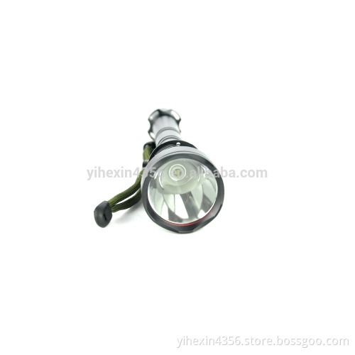 2 pcs AA battery power T6 LED Adjustable Camping Security flashlight torch